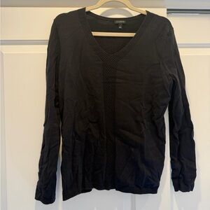 Talbots Classic Black V-Neck Sweater